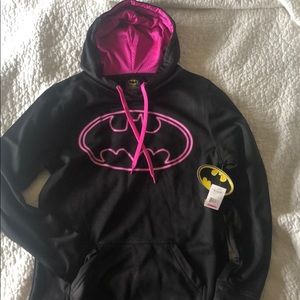 Youth XL Batman hoodie pink/black